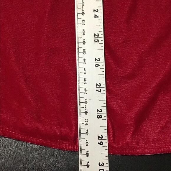 Cato Fuchsia Pink Velvet Ruffle Tie Neck Smocked Peasant Top 22/24W - Picture 5 of 8